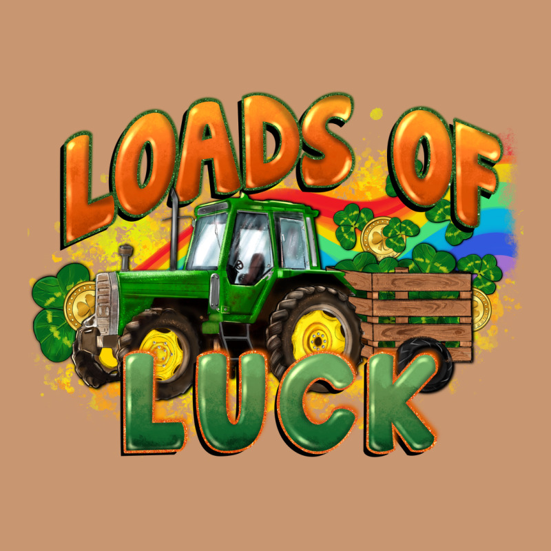 Loads Of Luck With Tractor St. Patricks Day Heavyweight Hoodie by FaDigitalArtStudio | Teevron