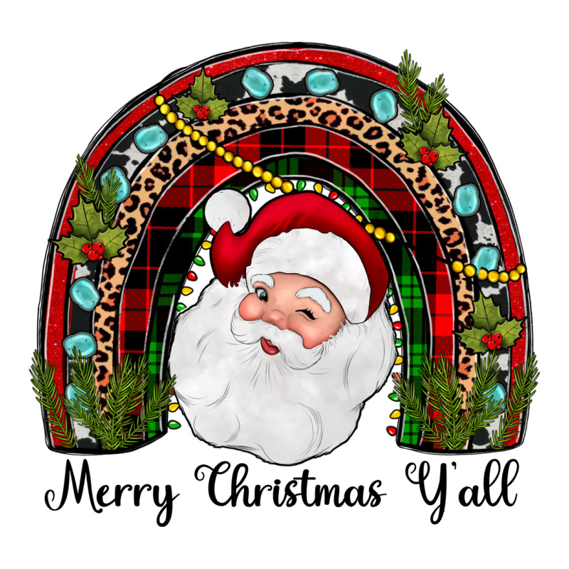 Merry Christmas Y'all Rainbow Premium Tee by JahusDesignShop | Teevron