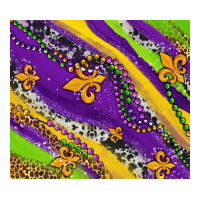 mardi gras fleur delis leopard and cowhide | Teevron