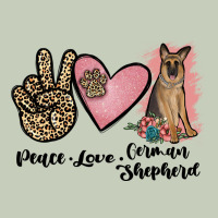 Peace Love German Shepherd Classic Tee | Teevron
