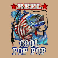 Reel Cool Pop Pop American Flag Bass Vintage Hoodie | Teevron