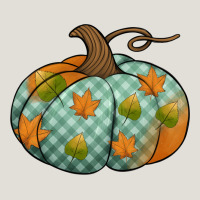 Blue Plaid Autumn Pumpkin Heavy Core Tee | Teevron