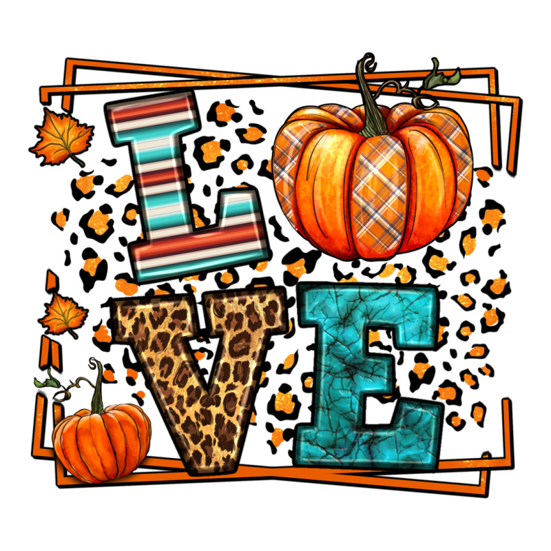 Fall Autumn Leopard Love Pumpkin Urban Heavy Tee by LillyAllenDesigns | Teevron