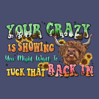 Your Crazy Is Showing Cow Vintage Tee | Teevron