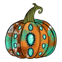 western cowhide turquoise pumpkin | Teevron