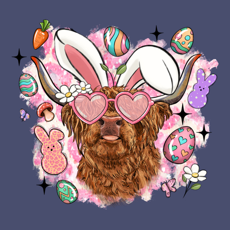 Highland Heifer Easter Vintage Tee by LillyAllenDesigns | Teevron