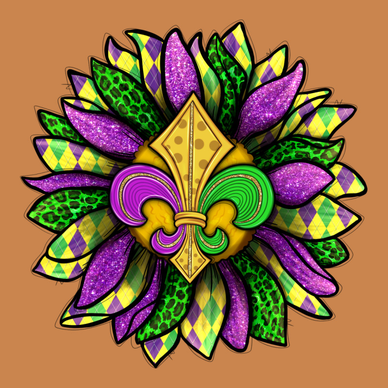 Mardi Gras Sunflower Heavyweight Hoodie by BundleAndBundleShop | Teevron