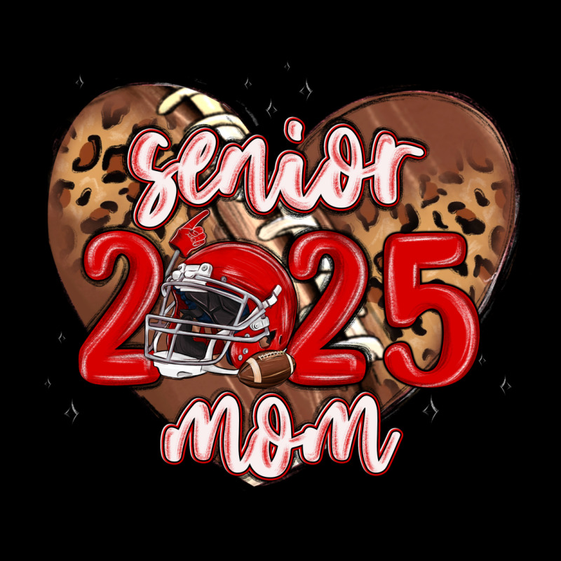 Senior 2025 Mom Football Ladies Tee by MaliasSmallBusiness | Teevron