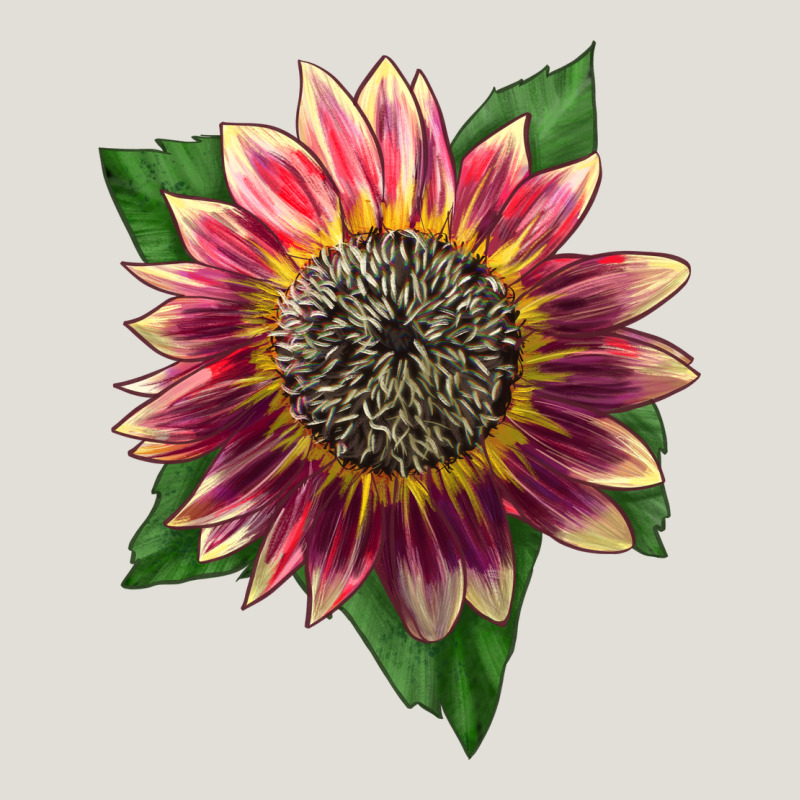 Crimson Blaze Sunflower Heavy Core Tee by LillyAllenDesigns | Teevron