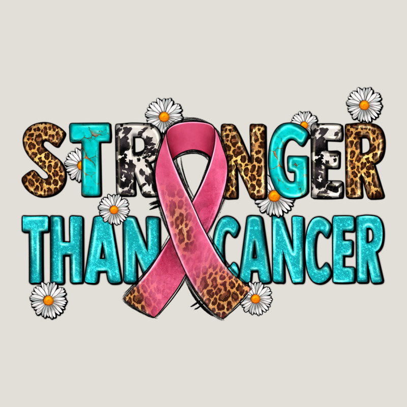 Stronger Than Cancer With Cancer Ribbon Heavy Core Tee by AdoDesignShop | Teevron