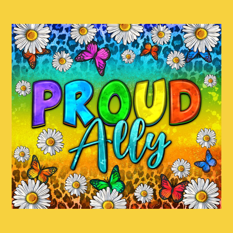 Lgbtq+ Proud Ally With Daisy Tumbler Premium Sweatshirt by BundleAndBundleShop | Teevron