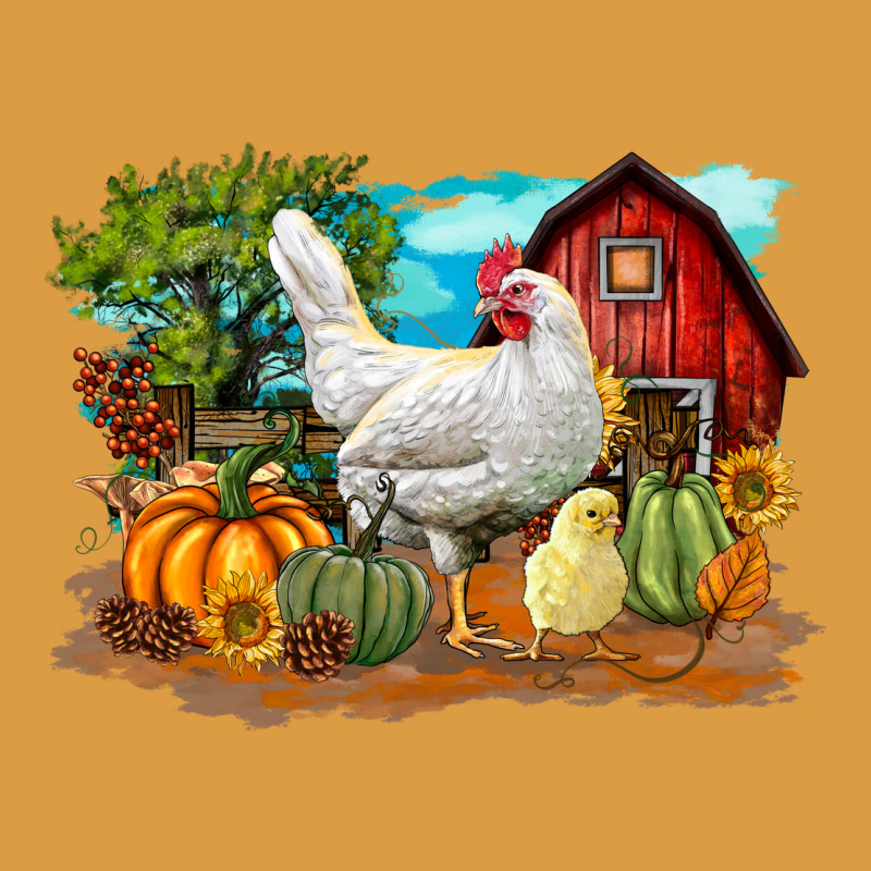 Fall Chicken Urban Heavy Tee by LillyAllenDesigns | Teevron