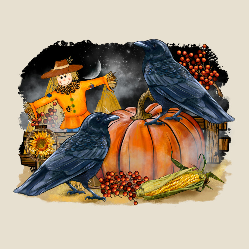 Fall Background With Crow Urban Heavy Tee by LillyAllenDesigns | Teevron