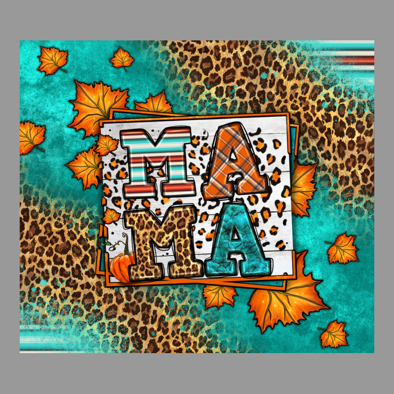 Fall Autumn Leopard Serape Mama Vintage Hoodie by LillyAllenDesigns | Teevron