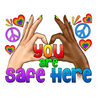 Lgbtq+ You Are Safe Here Premium Sweatshirt | Teevron