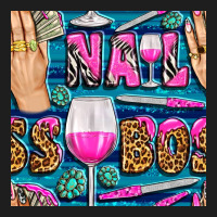 Nail Boss Money Hand And Wine With Gemstone Leopard And Zebra Seamless Heavyweight Hoodie | Teevron