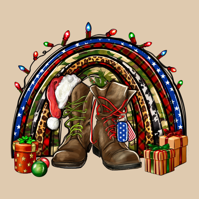 Army Christmas Rainbow Heavyweight Sweatshirt by NancyCooperArtShop | Teevron