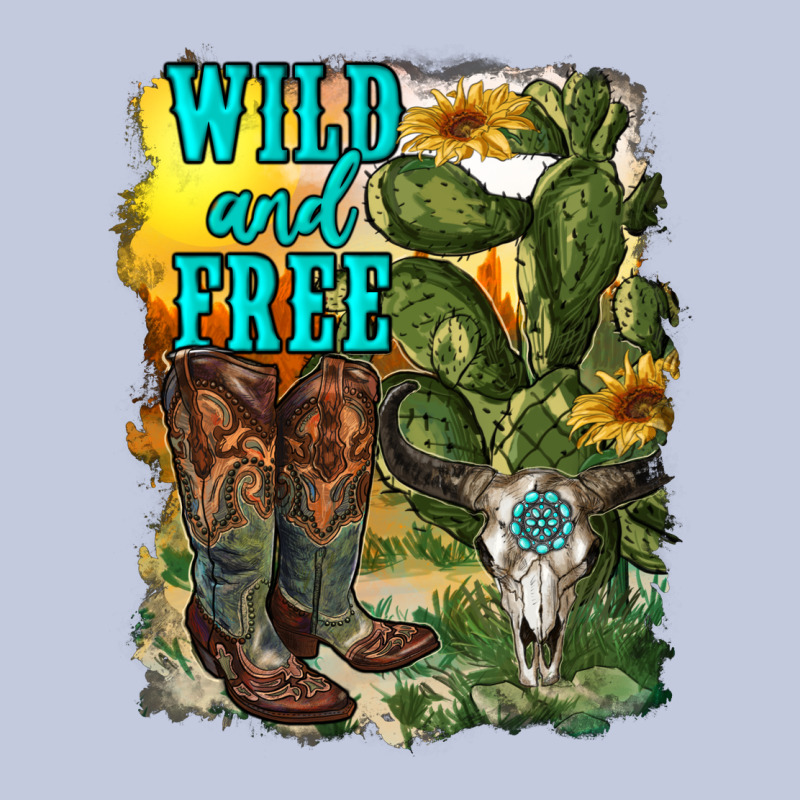 Wild And Free Cowgirl Boots Long Sleeve Tee by RanaPortraitStore | Teevron