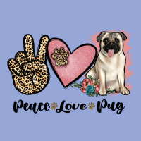Peace Love Pug Classic Tee | Teevron