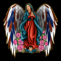 Angel Wing Lady Of Guadalupe 4th Of July Ladies Tee | Teevron