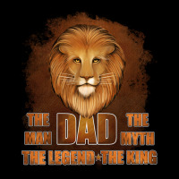 Dad The Man Leather Background Ladies Tee | Teevron