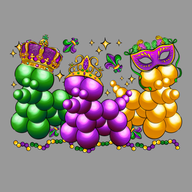 Mardi Gras Bead Dogs Vintage Hoodie by LillyAllenDesigns | Teevron