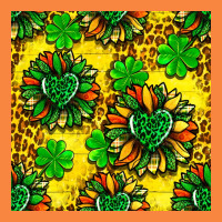 St. Patrick's Sunflower Seamless Pattern Premium Sweatshirt | Teevron