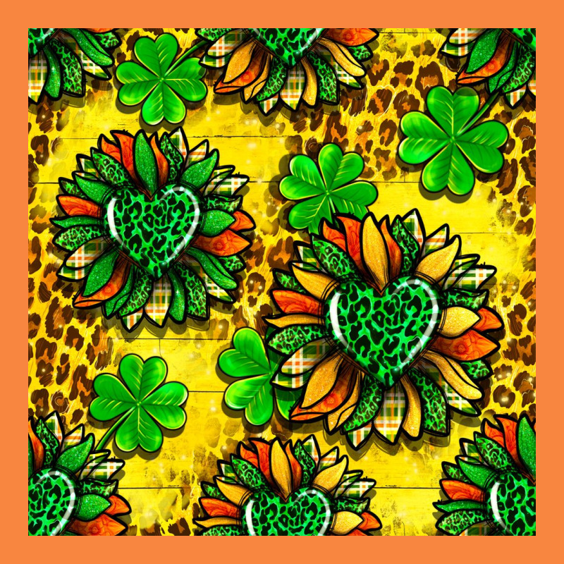 St. Patrick's Sunflower Seamless Pattern Premium Sweatshirt by BundleAndBundleShop | Teevron