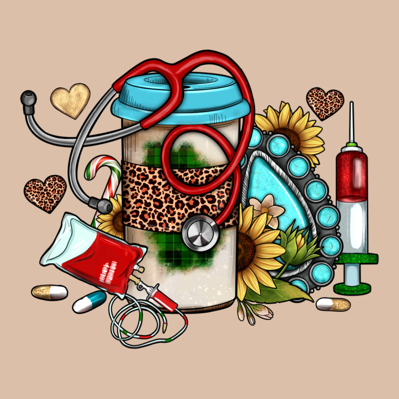 Christmas Sunflower Gemstone Nurse Urban Heavy Tee by JahusDesignShop | Teevron
