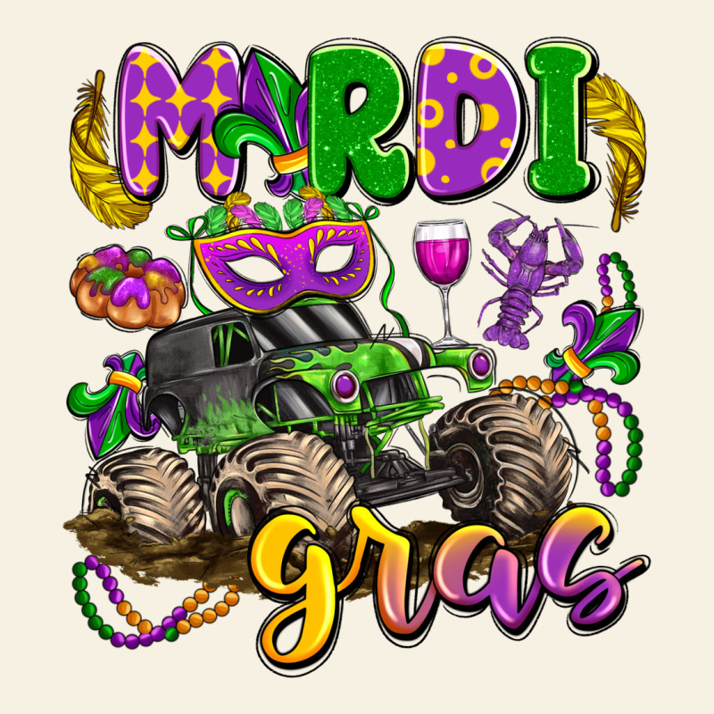 Mardi Gras Monster Truck Vintage Tee by LillyAllenDesigns | Teevron