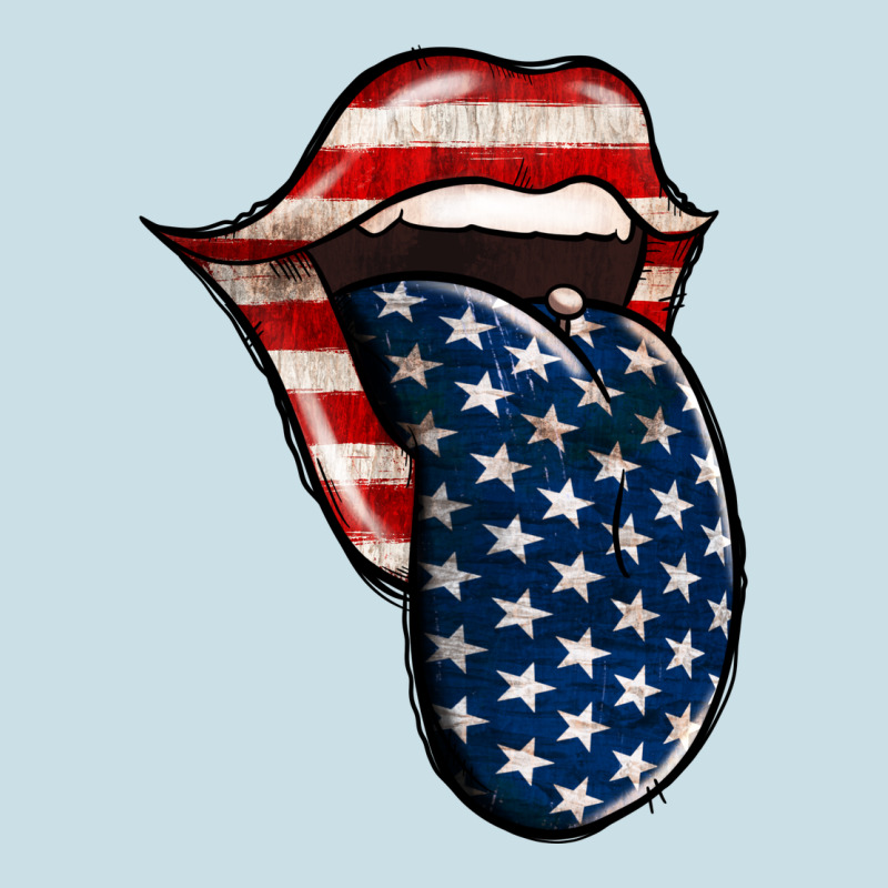 America 4th Of July Tongue Ladies Tee by Jasminsmagicworld | Teevron