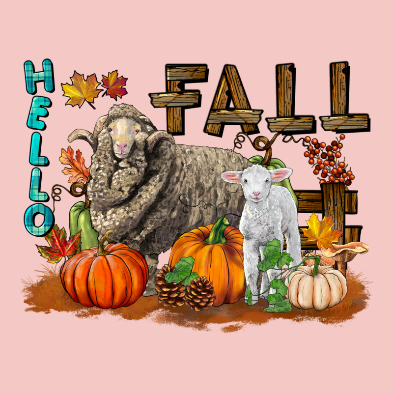 Hello Fall Merino Wool Sheep Urban Heavy Tee by LillyAllenDesigns | Teevron