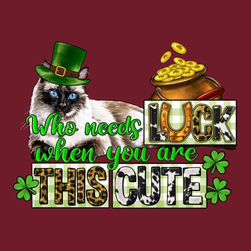 St. Patrick's Cat Who Needs Luck When You Are This Zipper Hoodie by CowGirlArtShop | Teevron