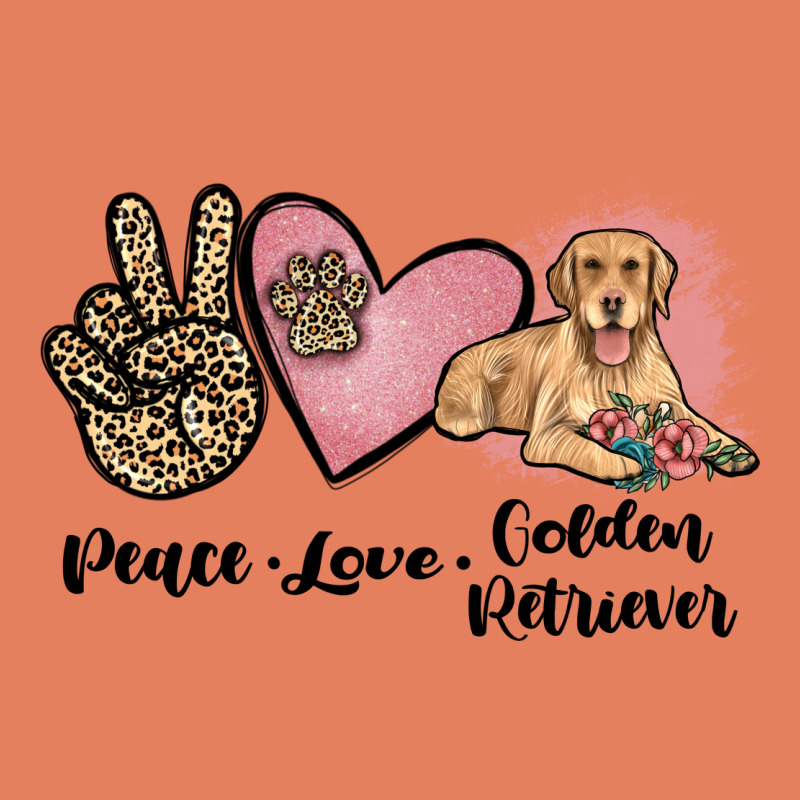 Peace Love Golden Retriever Classic Tee by JahusDesignShop | Teevron