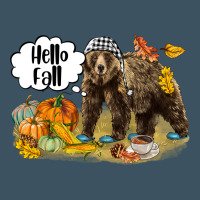 Hello Fall Brown Bear Urban Heavy Tee | Teevron