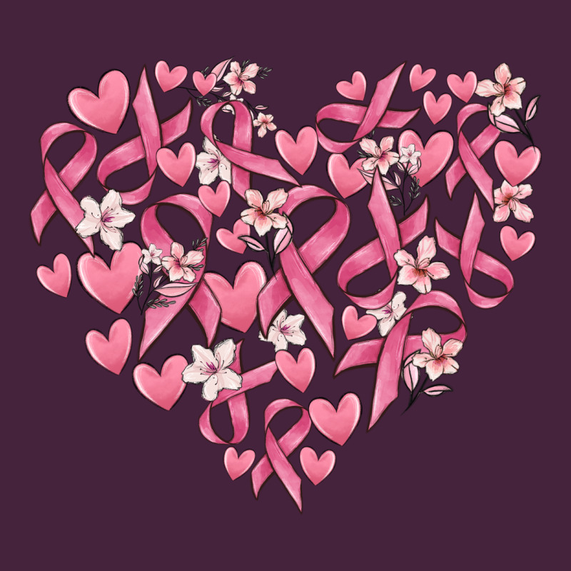 Breast Cancer Awareness Heart Premium Tee by MaliasSmallBusiness | Teevron