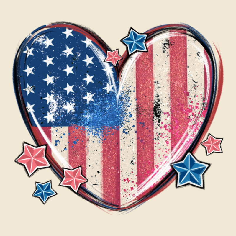 Usa Heart Premium Tee by MaliasSmallBusiness | Teevron