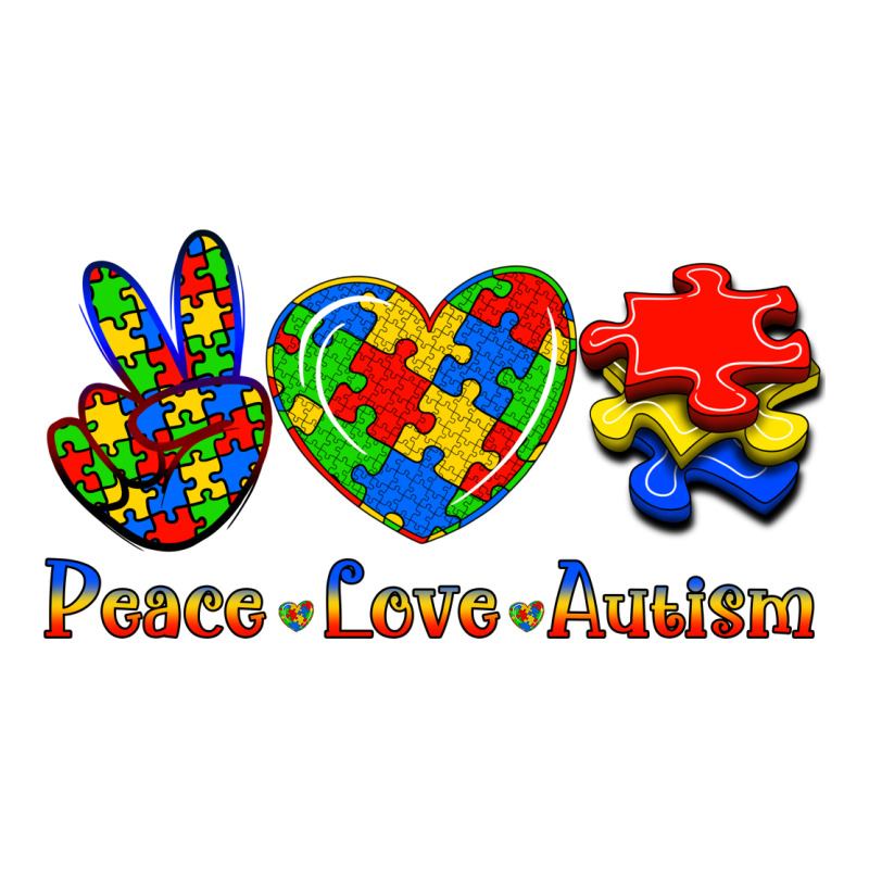Peace Love Autism Ladies Tee by Jasminsmagicworld | Teevron