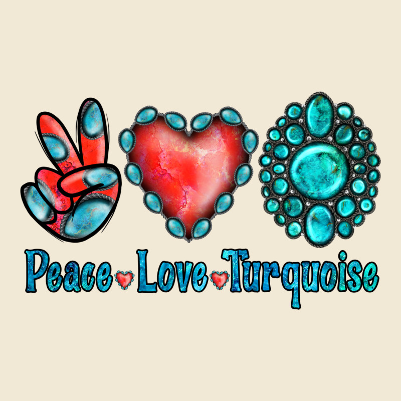 Peace Love Turquoise Ladies Tee by Jasminsmagicworld | Teevron