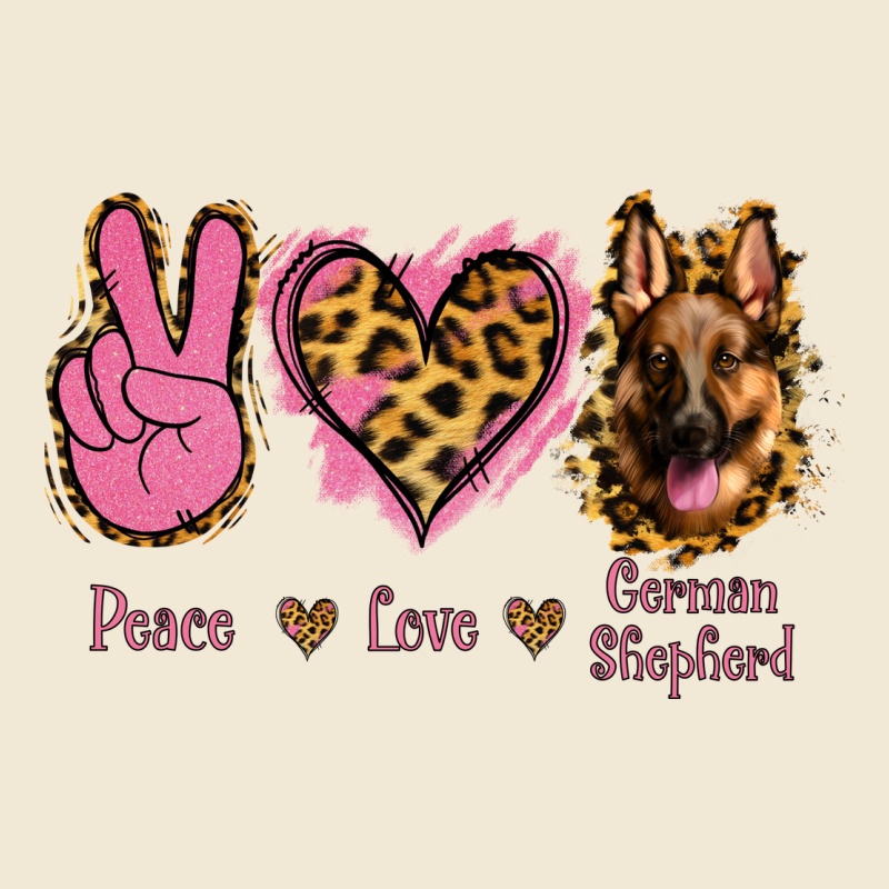 Peace Love German Shepherd Ladies Tee by Jasminsmagicworld | Teevron