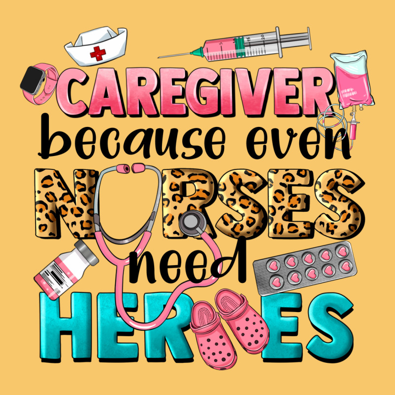 Caregiver Because Nurses Need Heroes Vintage Hoodie by LillyAllenDesigns | Teevron