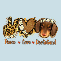 Peace Love Dachshund Ladies Tee | Teevron