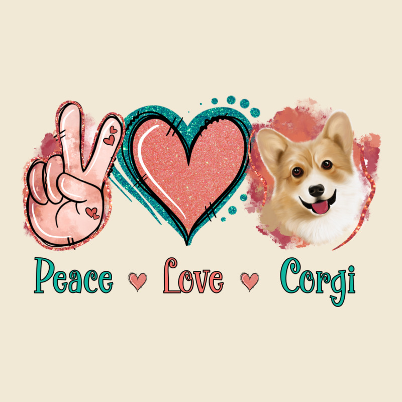 Peace Love Corgi Ladies Tee by Jasminsmagicworld | Teevron