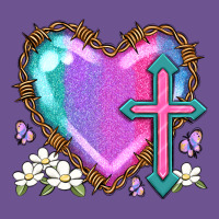 Easter Cross Heart La Vintage Tee | Teevron