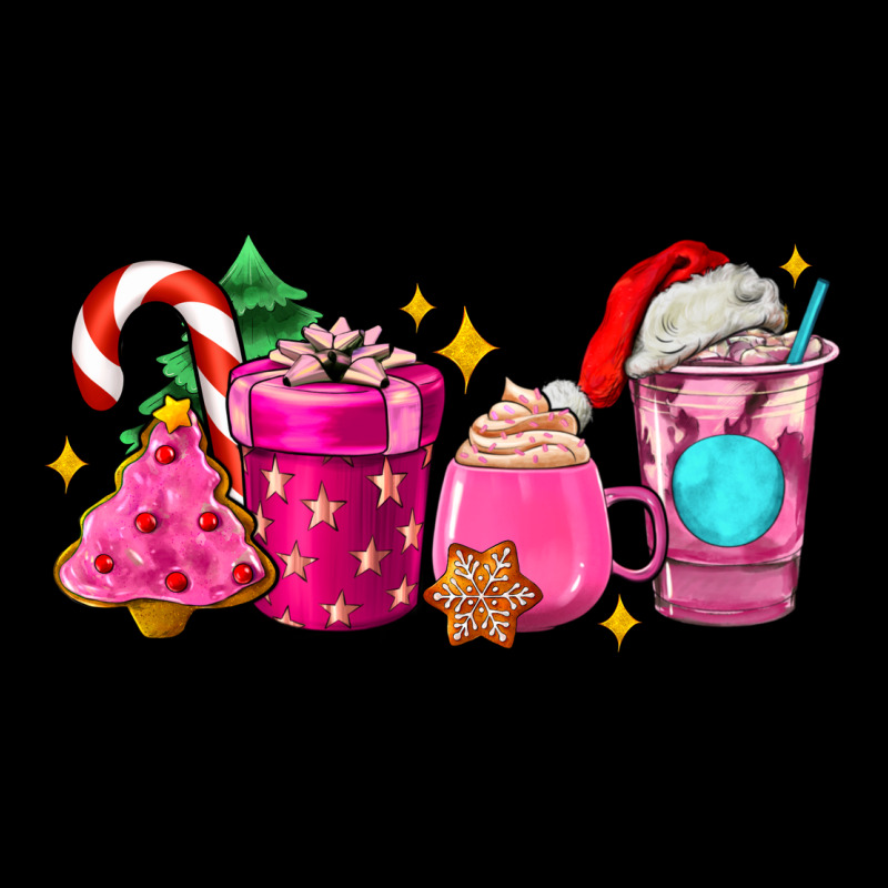 Pink Christmas Coffee Cups Heavy Core Tee by AdoDesignShop | Teevron