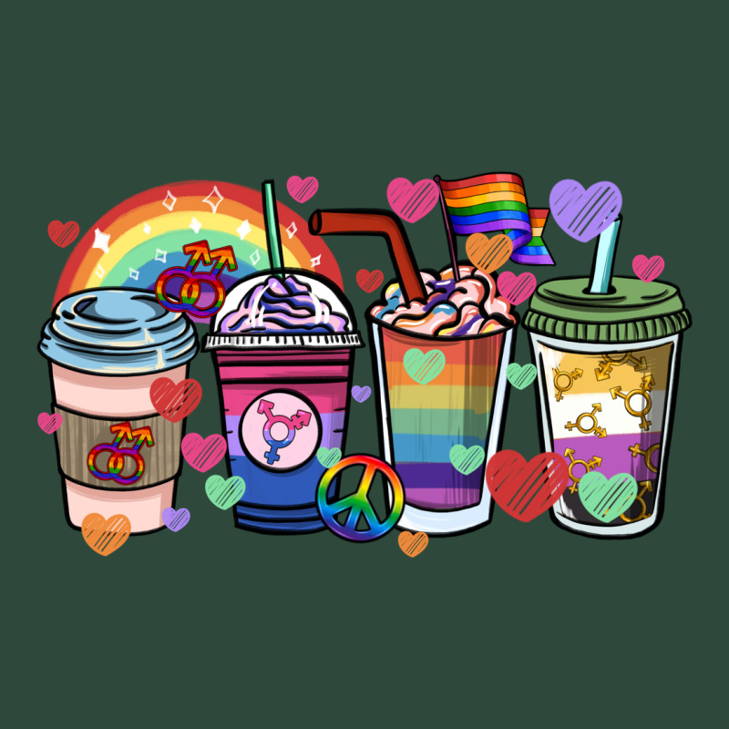 Lgbtq Coffee Cups Zipper Hoodie by HowdyJamesFarm | Teevron