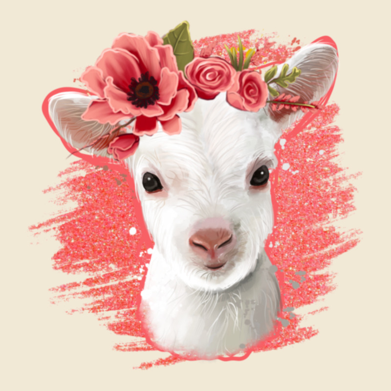 Floral Baby Goat Ladies Tee by Jasminsmagicworld | Teevron