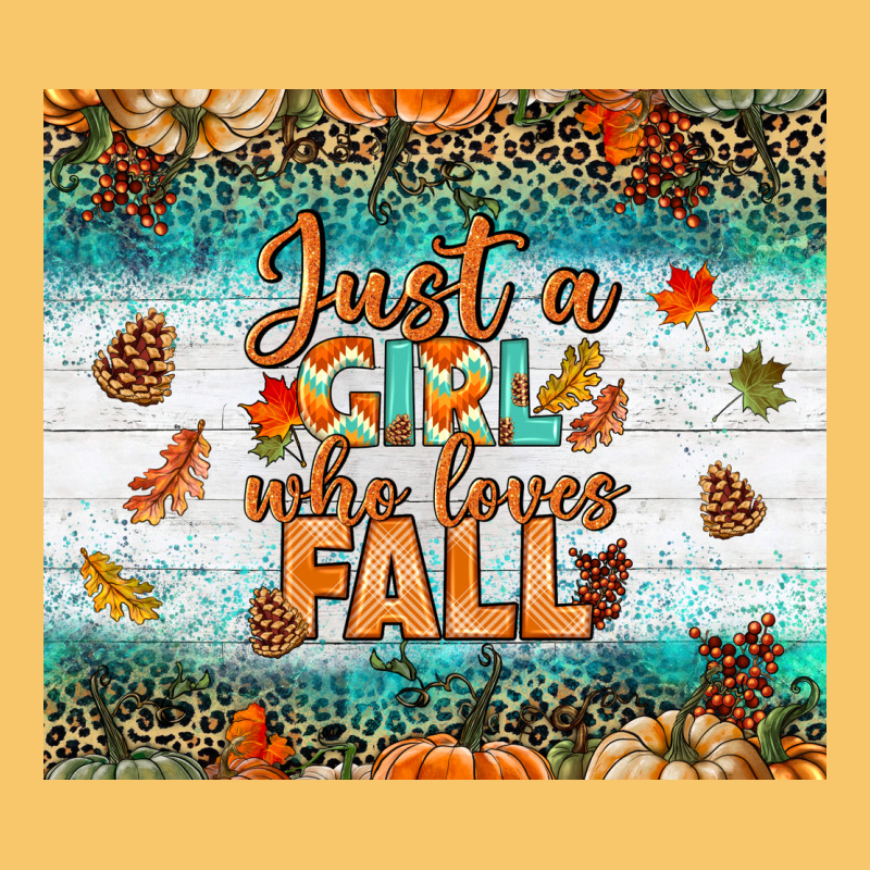 Just A Girl Who Loves Fall Tumbler Vintage Hoodie by BundleAndBundleShop | Teevron