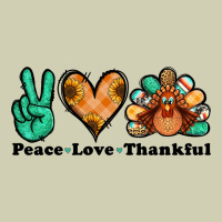 Peace Love Thankful Turkey Heavy Core Tee | Teevron