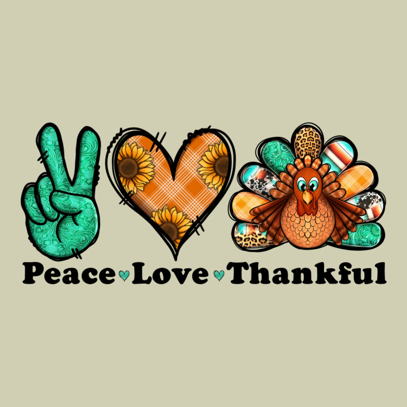Peace Love Thankful Turkey Heavy Core Tee by Jasminsmagicworld | Teevron